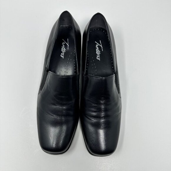 Trotters Womens Ash Slip On Black Loafers Size 8M - Picture 4 of 10